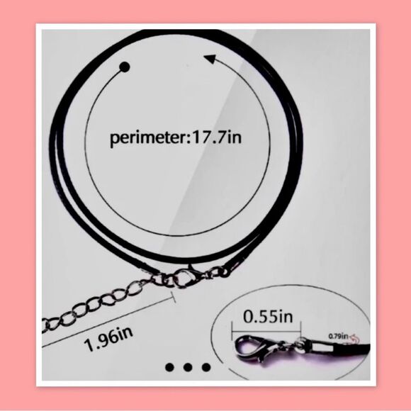 Lavender Gummy Candy Heart Necklace - Picture 3 of 3